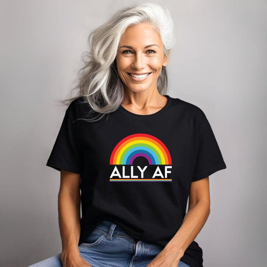 Ally AF T-Shirt Model in Black 