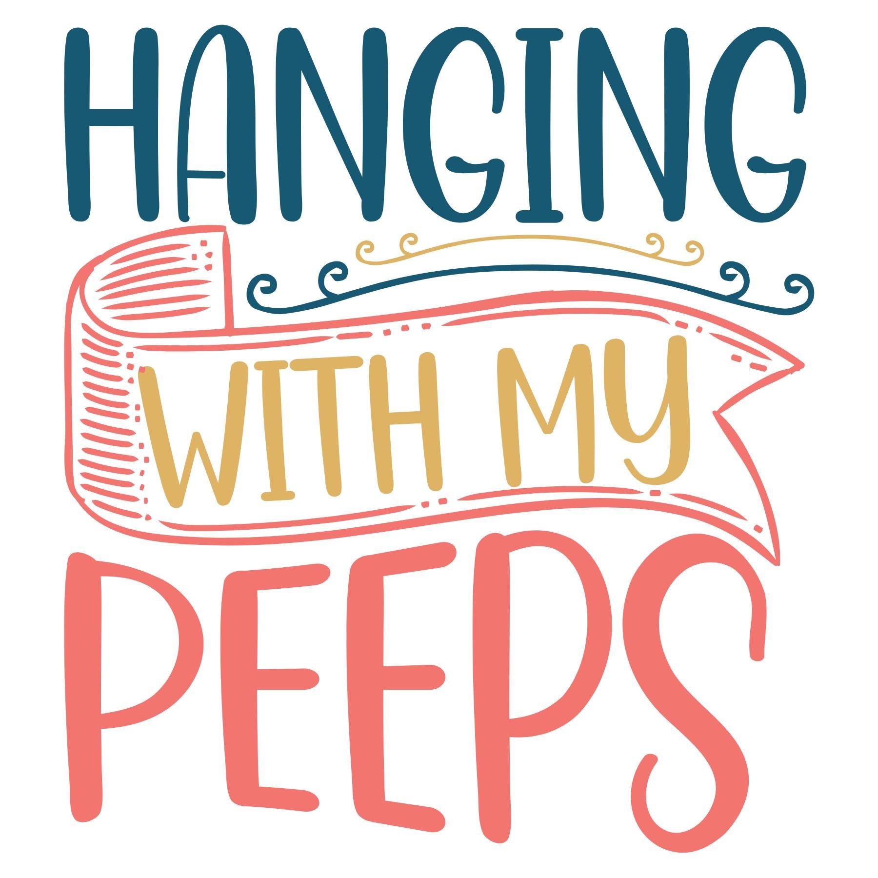 Hanging with My Peeps Tee easter peeps tee design only