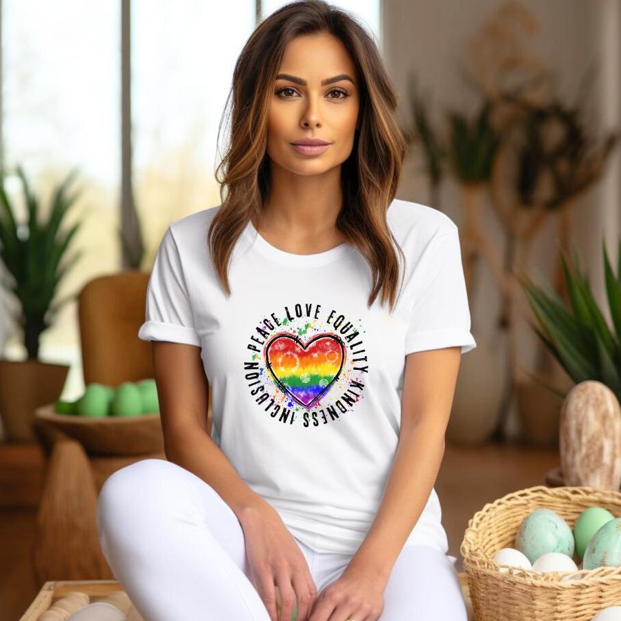 Peace, Love, Equality, Kindness and Inclusion T-Shirt