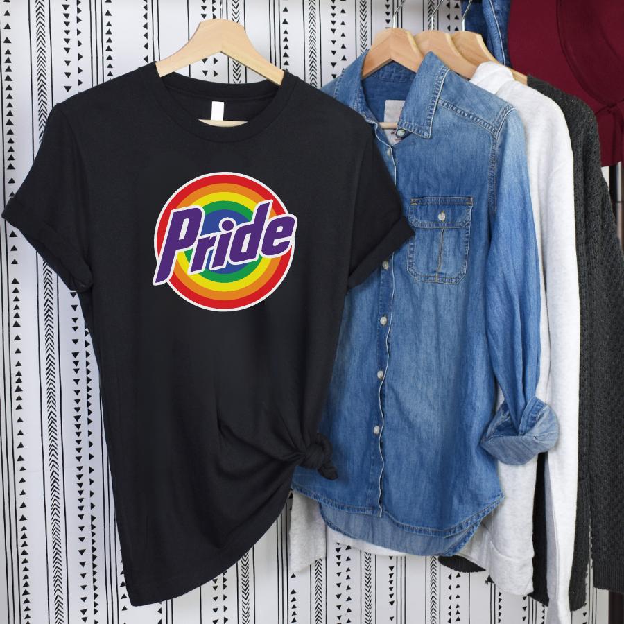 T-shirt-_Tide_Pride-_Purple_Text_-_Hanging_in_black