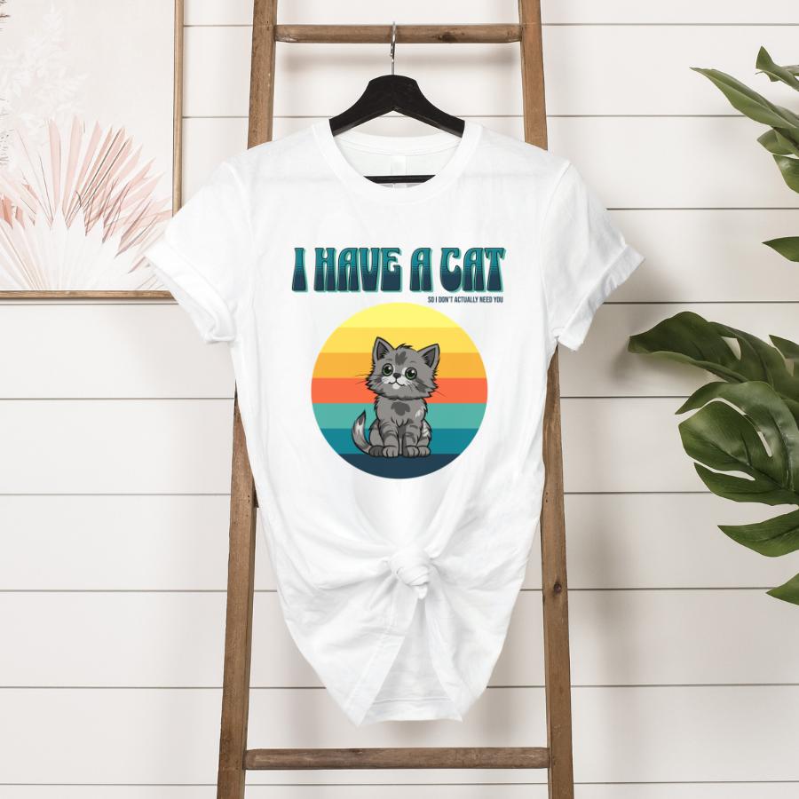 T-shirt_-_I_have_cat-_Dark_Text_-_Hanging_in_white